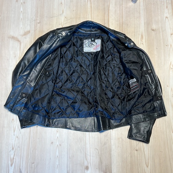 Fieldsheer Black Leather Motto Jacket - Picture 5 of 15